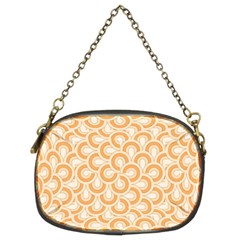 Retro Mirror Pattern Peach Chain Purses (two Sides) 