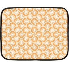 Retro Mirror Pattern Peach Fleece Blanket (mini)