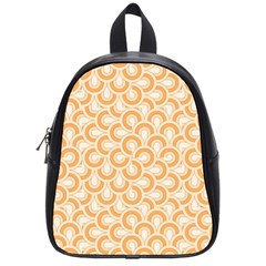 Retro Mirror Pattern Peach School Bags (small) 