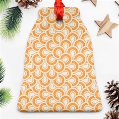 Retro Mirror Pattern Peach Ornament (bell) 