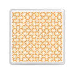 Retro Mirror Pattern Peach Memory Card Reader (square) 