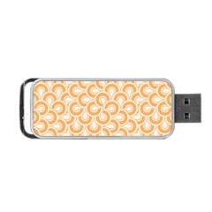 Retro Mirror Pattern Peach Portable Usb Flash (one Side)