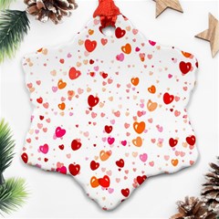 Heart 2014 0603 Snowflake Ornament (2-side)