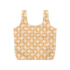 Retro Mirror Pattern Peach Full Print Recycle Bags (s) 