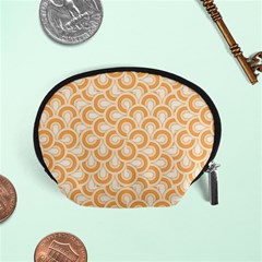 Retro Mirror Pattern Peach Accessory Pouches (small) 