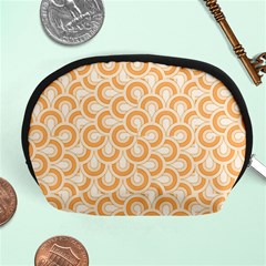 Retro Mirror Pattern Peach Accessory Pouches (medium) 