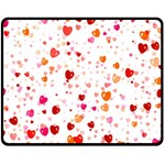 Heart 2014 0603 Double Sided Fleece Blanket (Medium)  58.8 x47.4  Blanket Front