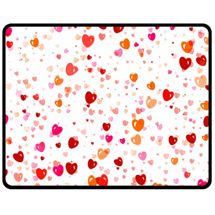 Heart 2014 0603 Double Sided Fleece Blanket (Medium) 