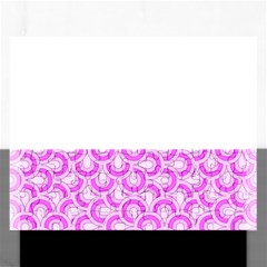 Retro Mirror Pattern Pink Rectangular Jigsaw Puzzl