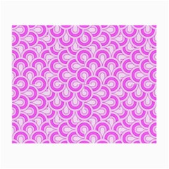 Retro Mirror Pattern Pink Small Glasses Cloth