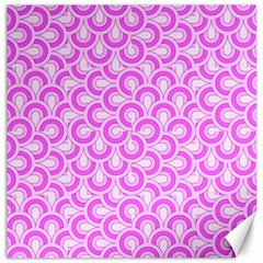 Retro Mirror Pattern Pink Canvas 20  X 20  