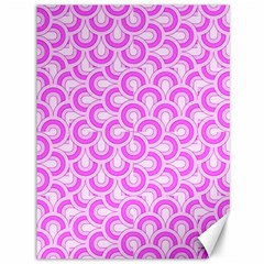 Retro Mirror Pattern Pink Canvas 36  X 48  