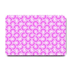 Retro Mirror Pattern Pink Small Doormat 