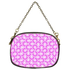 Retro Mirror Pattern Pink Chain Purses (two Sides) 