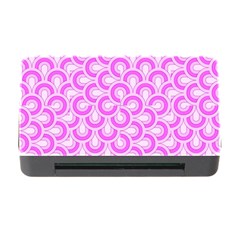 Retro Mirror Pattern Pink Memory Card Reader With Cf