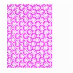 Retro Mirror Pattern Pink Large Garden Flag (two Sides)