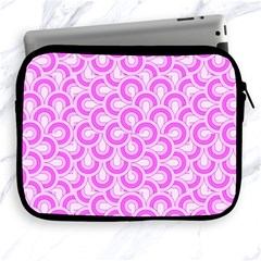 Retro Mirror Pattern Pink Apple Ipad 2/3/4 Zipper Cases