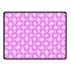 Retro Mirror Pattern Pink Double Sided Fleece Blanket (small)  by ImpressiveMoments