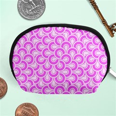 Retro Mirror Pattern Pink Accessory Pouches (medium) 