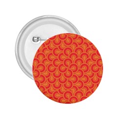 Retro Mirror Pattern Red 2 25  Buttons