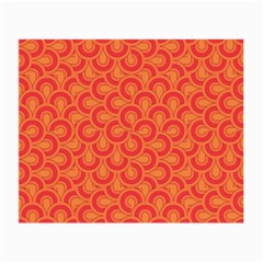 Retro Mirror Pattern Red Small Glasses Cloth