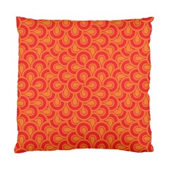 Retro Mirror Pattern Red Standard Cushion Cases (two Sides) 