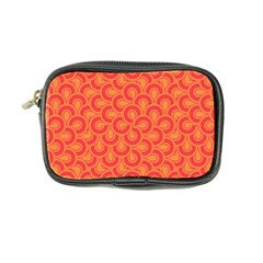 Retro Mirror Pattern Red Coin Purse