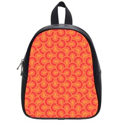 Retro Mirror Pattern Red School Bags (small)  by ImpressiveMoments