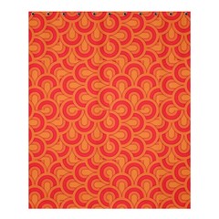 Retro Mirror Pattern Red Shower Curtain 60  X 72  (medium) 