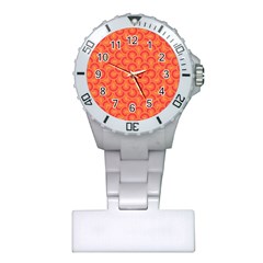 Retro Mirror Pattern Red Nurses Watches