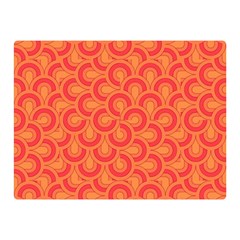 Retro Mirror Pattern Red Double Sided Flano Blanket (mini) 