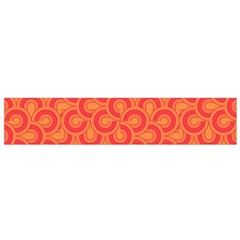 Retro Mirror Pattern Red Flano Scarf (small) 