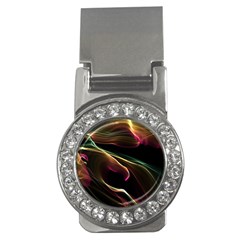 Glowing, Colorful  Abstract Lines Money Clips (cz) 