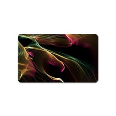 Glowing, Colorful  Abstract Lines Magnet (name Card) by FantasyWorld7