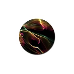 Glowing, Colorful  Abstract Lines Golf Ball Marker by FantasyWorld7