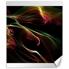 Glowing, Colorful  Abstract Lines Canvas 8  X 10 