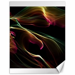 Glowing, Colorful  Abstract Lines Canvas 12  X 16  