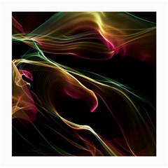 Glowing, Colorful  Abstract Lines Medium Glasses Cloth