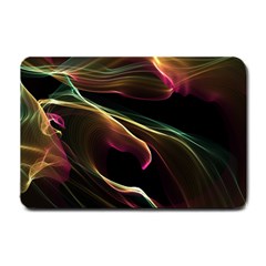 Glowing, Colorful  Abstract Lines Small Doormat 