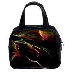 Glowing, Colorful  Abstract Lines Classic Handbags (2 Sides)