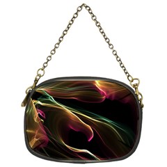 Glowing, Colorful  Abstract Lines Chain Purses (two Sides) 