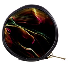 Glowing, Colorful  Abstract Lines Mini Makeup Bags