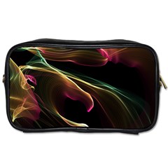 Glowing, Colorful  Abstract Lines Toiletries Bags