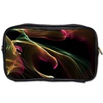 Glowing, Colorful  Abstract Lines Toiletries Bags 2-Side Front