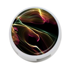 Glowing, Colorful  Abstract Lines 4-port Usb Hub (one Side) by FantasyWorld7