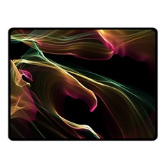 Glowing, Colorful  Abstract Lines Fleece Blanket (small)