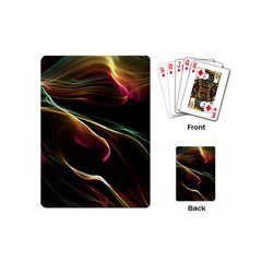 Glowing, Colorful  Abstract Lines Playing Cards (mini) 