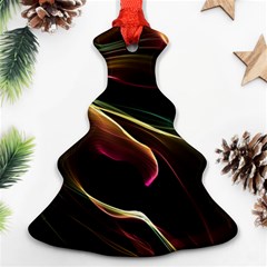 Glowing, Colorful  Abstract Lines Ornament (christmas Tree)