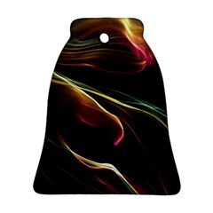 Glowing, Colorful  Abstract Lines Ornament (bell) 