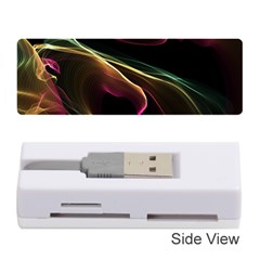 Glowing, Colorful  Abstract Lines Memory Card Reader (stick) 